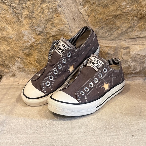 Converse Shoes - Converse One Star Brown Low Tops Laceless Slip On Women's Size 6.5